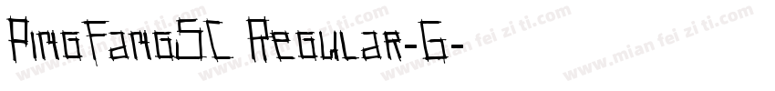 PingFangSC Regular-G字体转换